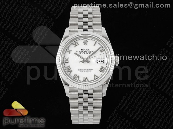 VS공장 롤렉스 데이저스트 36 로만인덱스 화이트다이얼 플루티드베젤 쥬빌레브레이슬릿 DateJust 36 SS 116234 VSF 1:1 Best Edition 904L Steel White Roman Dial on Jubilee Bracelet VS3135