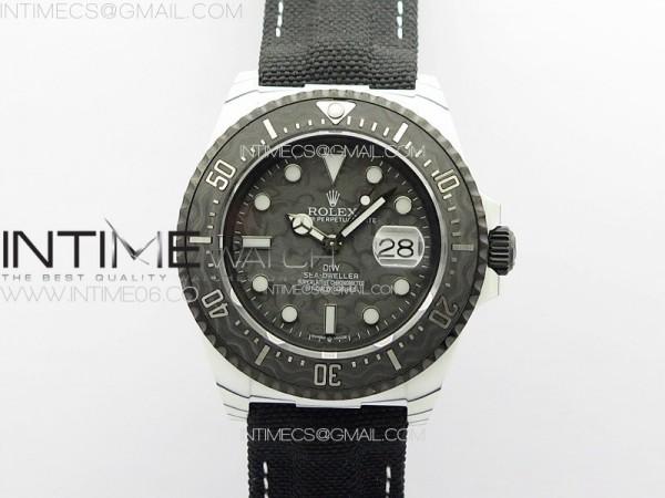 DIW공장 롤렉스 씨드웰러 화이트카본케이스 그린다이얼 그린나일론스트랩 Sea Dweller 43mm White Carbon