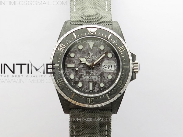 DIW공장 롤렉스 씨드웰러 카본다이얼 그레이나일론스트랩 Sea Dweller 43mm Carbon