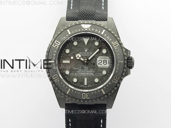 DIW공장 롤렉스 씨드웰러 카본다이얼 블랙나일론스트랩 Sea Dweller 43mm Carbon