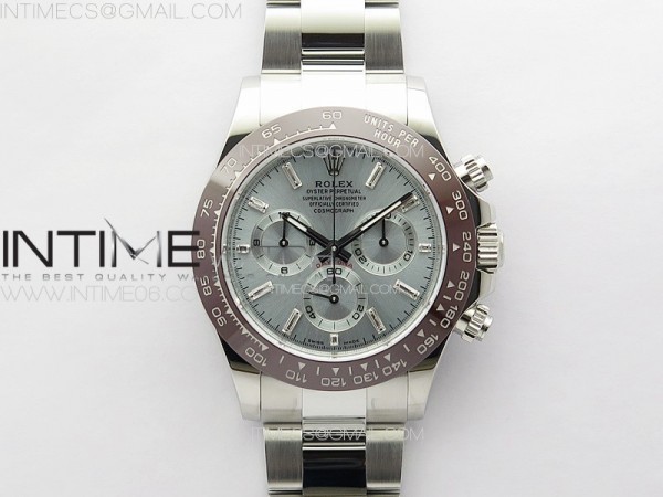 BT공장 롤렉스 세라믹 데이토나 아이스블루 8P다이아몬드인덱스 브레이슬릿 Daytona 116506 Brown Ceramic BTF 1:1 Best Edition Ice Blue Dial Crystal Marker on SS Bracelet SA4130 V2