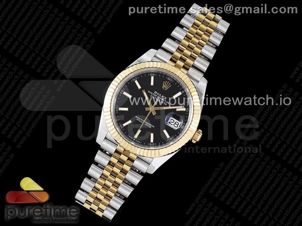 VS공장 롤렉스 데이저스트 41 옐로우골드콤비 블랙다이얼 플루티드베젤 쥬빌레브레이슬릿 DateJust 41 126333 904L SS/YG VSF 1:1 Best Edition Black Dial on Jubilee Bracelet VS3235