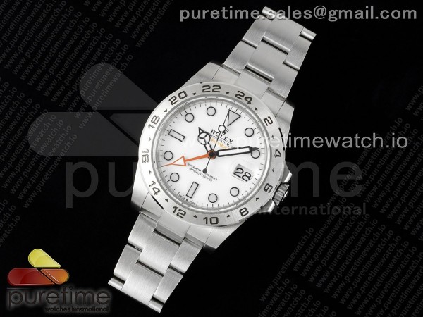 JD공장 롤렉스 익스플로러2 42 스틸 화이트다이얼 브레이슬릿 Explorer II 42mm 226570 904L SS JDF 1:1 Best Edition White Dial on Bracelet A3187 CHS V3