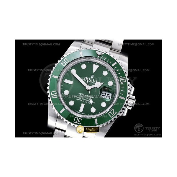 GM공장 V2 롤렉스 서브마리너 40 그린 헐크 브레이슬릿 Submariner 116610LV 904L SS/SS Green GMF V2 VR3135