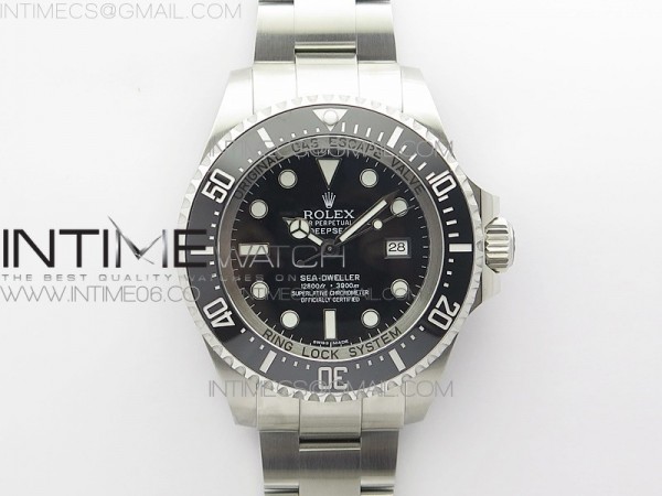 VR공장 롤렉스 씨드웰러 구형 딥씨 블랙 A2836무브먼트 Sea-Dweller 116660 VRF 1:1 Best Edition Black Dial on SS Bracelet A2836