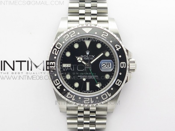 VR공장 V3 롤렉스 GMT마스터2 블랙 VR3186무브먼트 쥬빌레브레이슬릿 GMT-Master II 116710 LN Black Ceramic 904L Steel VRF 1:1 Best Edition On Jubilee Braclet VR3186 CHS V3 (CF Bezel)