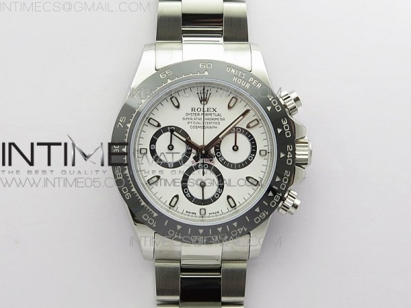 VR공장 V2 롤렉스 세라믹 데이토나 화이트 7750무브먼트 Daytona 116500 VRF 1:1 Best Edition White Dial on SS Bracelet A7750 V2