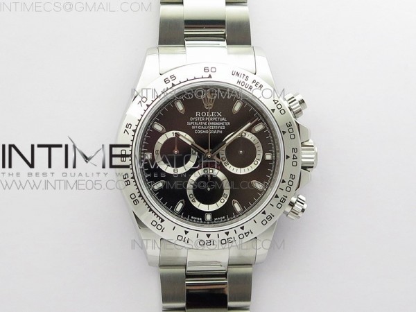 VR공장 V2 롤렉스 스틸 데이토나 블랙 7750무브먼트 Daytona 116520 VRF 1:1 Best Edition Black Dial on SS Bracelet A7750 V2