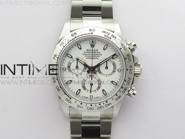 VR공장 V2 롤렉스 스틸 데이토나 화이트 7750무브먼트 Daytona 116520 VRF 1:1 Best Edition White Dial on SS Bracelet A7750 V2