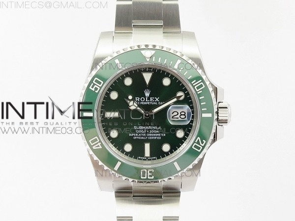 VR공장 롤렉스 서브마리너 40 그린 헐크 3135무브먼트 Submariner 116610 LV Green Ceramic VRF Max 904L 1:1 Best Edition on SS Bracelet VR3135