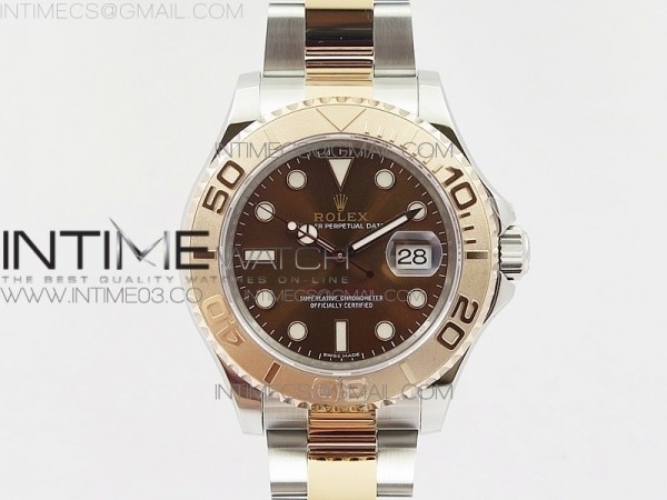 VR공장 롤렉스 요트마스터 40 로즈골드콤비 에버로즈골드 A2836무브먼트 Yacht-Master 116621 SS/RG VRF 1:1 Best Edition Brown Dial on SS Bracelet A2836