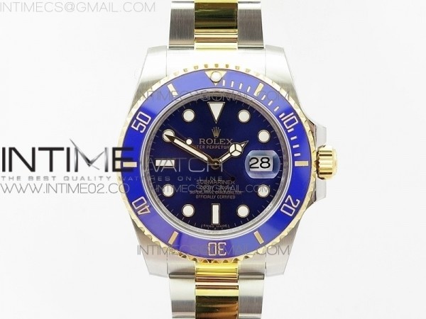 VR공장 롤렉스 서브마리너 40 청콤 A2836무브먼트 Submariner 116613LB Wrapped SS/YG VRF Max 1:1 Best Edition Blue dial A2836