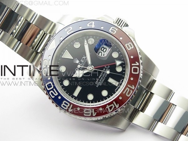 MI공장 롤렉스 GMT마스터2 40 펩시 오이스터브레이슬릿 GMT Master II 116719 BLRO 904L SS MIF 1:1 Best Edition on Oyster Bracelet SA3186 CHS