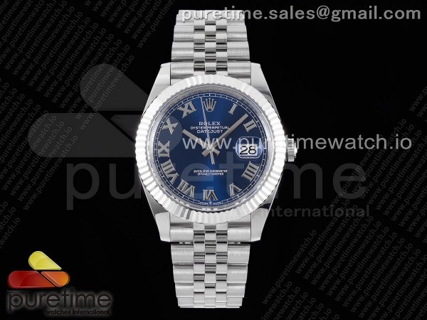 AR공장 롤렉스 새로운 데이저스트 41 스틸 블루다이얼 로만인덱스 쥬빌레브레이슬릿 New DateJust 41 126334 ARF 1:1 Best Edition 904L Steel Blue Roman Dial on Jubilee Bracelet A2824