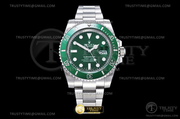 EW공장 롤렉스 서브마리너 그린다이얼 헐크 116610LV 3135무브먼트 Submariner 116610LV SS/SS Green EWF A3135