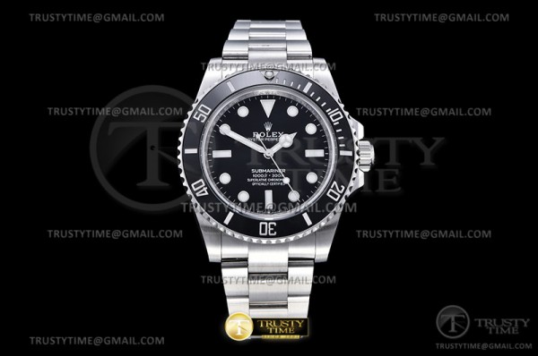 BP공장 롤렉스 신형 서브마리너 41 블랙 논데이트 Submariner 124060LN 41mm SS/SS Blk BPF A3230