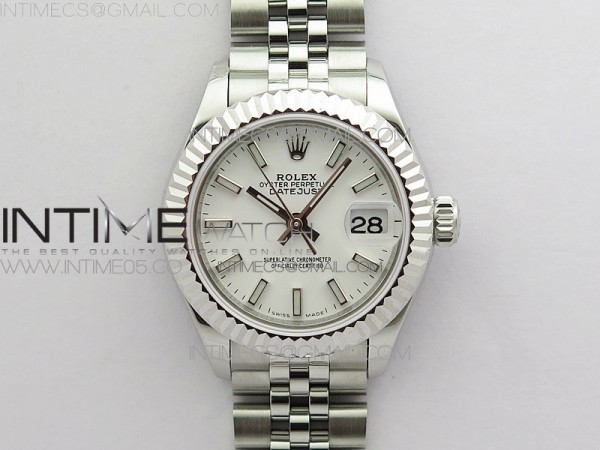 BP공장 롤렉스 데이저스트 28 화이트다이얼 2671 Datejust 28mm 279174 SS BP Best Edition White Sticks Markers Dial on SS Jubilee Bracelet ETA2671