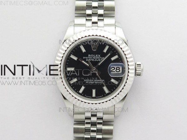 BP공장 롤렉스 데이저스트 28 블랙다이얼 2671 Datejust 28mm 279174 SS BP Best Edition Black Sticks Markers Dial on SS Jubilee Bracelet ETA2671