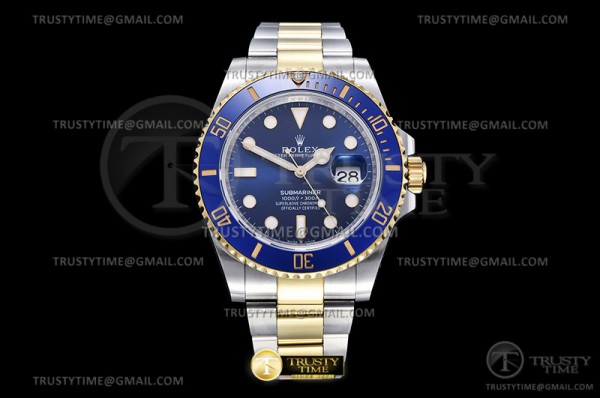 EW공장 V2 롤렉스 서브마리너 청콤 41 Submariner 126613LB 904L YG/SS Blue EWF V2 A3235