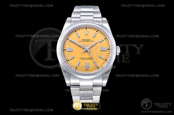 BP공장 롤렉스 오이스터퍼페츄얼 41 옐로우 다이얼 3230무브먼트 BPF Rolex Oysterperpetual 41 Yellow Dial ref124300