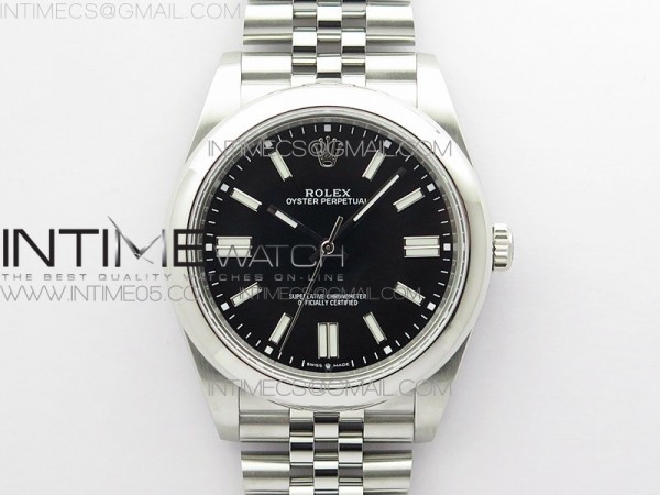 BP공장 롤렉스 오이스터퍼페츄얼 41미리 블랙다이얼 2813 Oyster Perpetual 41mm 124300 BP Best Edition Black Dial on SS Jubilee Bracelet