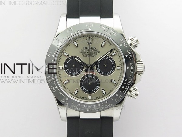 BL공장 세라토나 팬더다이얼 러버 Daytona 116500 LN SS BLF Best Edition Gray dial On Black Rubber Strap A4130