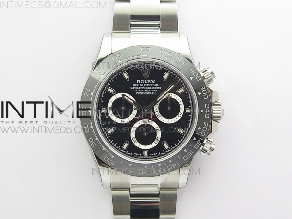 BL공장 세라토나 블랙다이얼 Daytona 116500 LN SS BLF Best Edition Black dial On SS Bracelet A4130