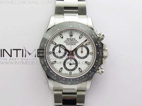 BL공장 세라토나 화이트다이얼 Daytona 116500 LN SS BLF Best Edition White dial On SS Bracelet A4130