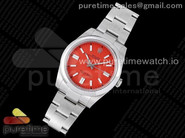 GM공장 오이스터 41미리 레드다이얼 3230 Oyster Perpetual 41mm 124300 GMF 1:1 Best Edition 904L Steel Red Dial on SS Bracelet SA3230