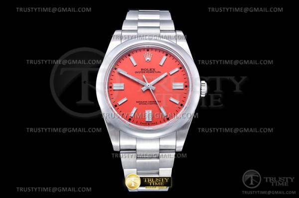 GM공장 오이스터 41미리 레드다이얼 2824 Oyster Pert. 41mm 124300 904L SS/SS Red GMF A2824