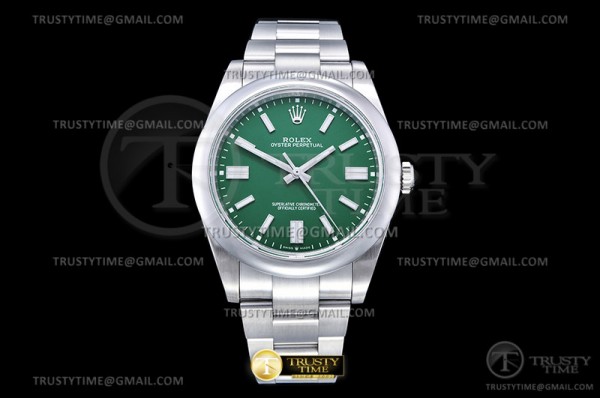 GM공장 오이스터 41미리 그린다이얼 2824 Oyster Pert. 41mm 124300 904L SS/SS Green GMF A2824