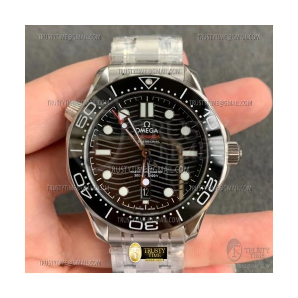 JVS공장 오메가 씨마스터 다이버 300M 스틸 블랙다이얼 브레이슬릿 Seamaster 300m 2018 SS/SS Black JVS Asia 8800