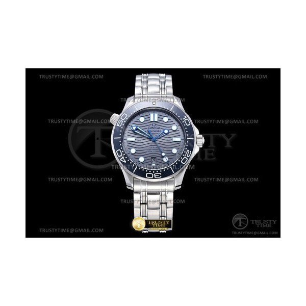 OR공장 오메가 씨마스터 다이버 300M 스틸 그레이다이얼 브레이슬릿 Seamaster 300m 2018 SS/SS Grey ORF Asia 8800