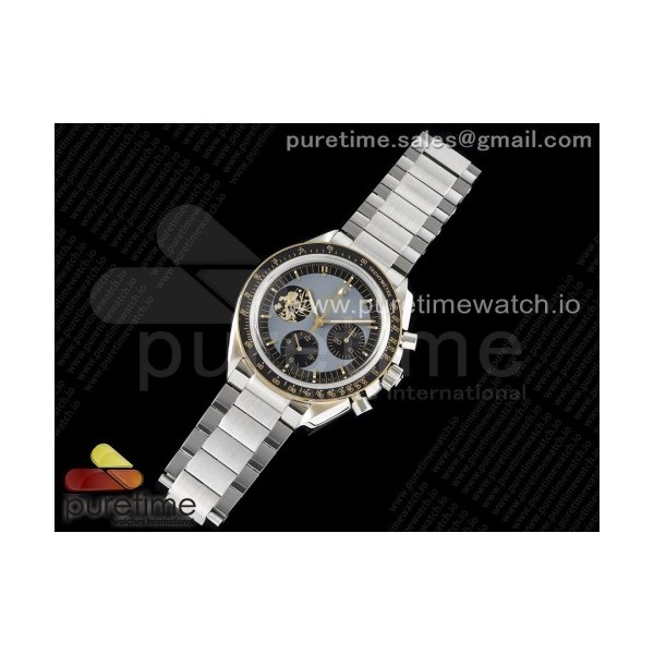 OM공장 오메가 스피드마스터 50주년 블랙다이얼 핸드와인딩무브 Speedmaster 50th Anniversary of The Moon Landing OMF Best Edition on SS Bracelet Manual Winding Chrono Movement