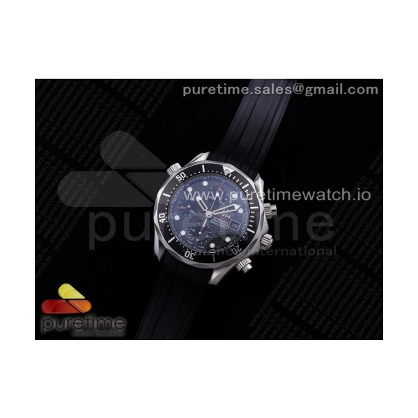 무명공장 오메가 씨마스터 블랙다이얼 러버 Seamaster Professional 300M Chronograph SS Black Dial on Black Rubber Strap A7750