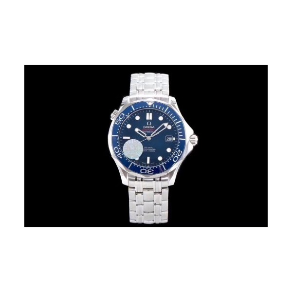 KM공장 오메가 씨마스터 다이버300 스틸 블루 브레이슬릿 Seamaster 300M Chronometer SS Blue on SS Bracelet