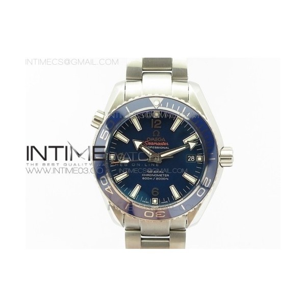 BP공장 오메가 씨마스터 플래닛오션 스틸 블루다이얼 블루베젤 티타늄 PLANET OCEAN 42MM TITANIUM BLUE DIAL ON TI BRACELET A8500