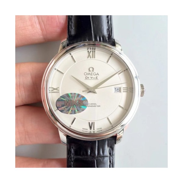 MK공장 v2 오메가 드빌 프레스티지 스틸 실버다이얼 가죽스트랩 DE VILLE SS V2 SILVER DIAL ON BLACK LEATHER MIYOTA 9015