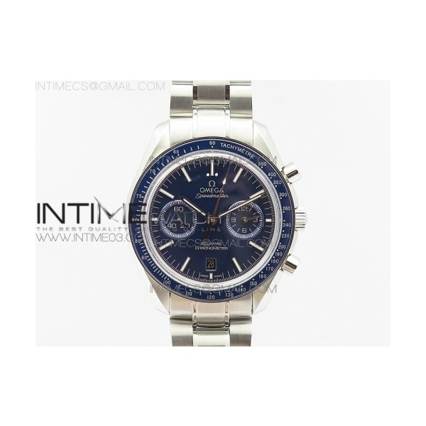 OM공장 V2 오메가 스피드마스터 문워치 스틸 블루다이얼 브레이슬릿 SPEEDMASTER MOONWATCH SS V2 BLUE DIAL ON SS BRACELET A9300