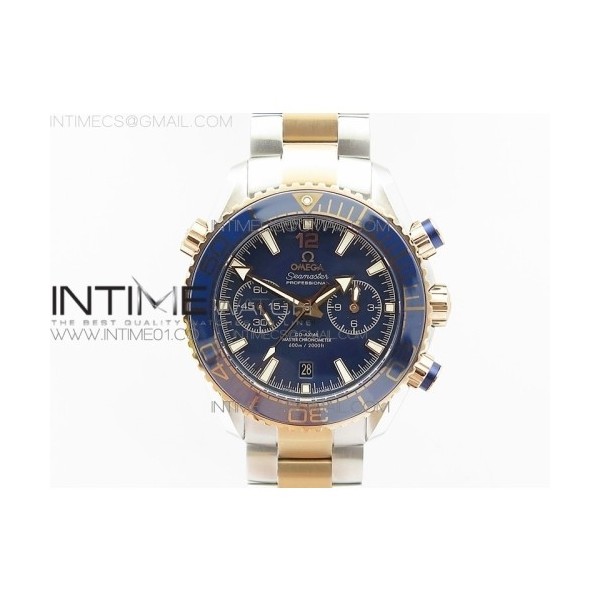 OM공장 오메가 씨마스터 크로노그래프 로즈골드콤비 블루다이얼 브레이슬릿 SEAMASTER PROFESSIONAL CHRONO SS/RG BLUE CERAMIC BLUE DIAL ON SS BRACELET A93000