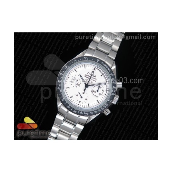 JH공장 V2 오메가 스피드마스터 스누피 Speedmaster SS Snoopy White Dial on SS Bracelet