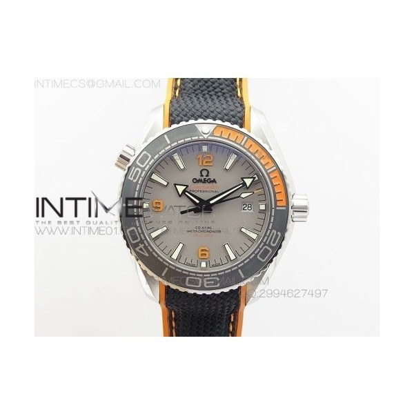 OM공장 오메가 플래닛오션 2016 그레이다이얼 오렌지인서트 Omega Planet-Ocean 2016 Gray Dial Orange Insert 블랙 나일론스트랩