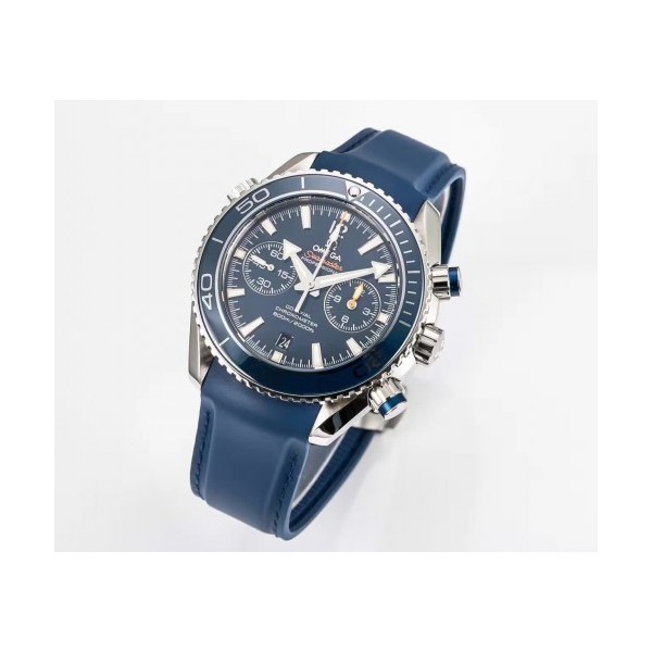 OM공장 오메가 마스터 크로노미터 크로노 블루 Omega Master Chronomeer Chronograph Blue 러버