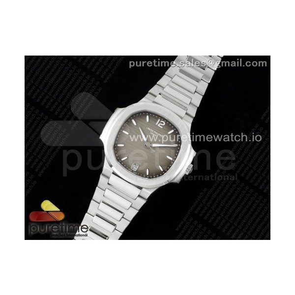 3K공장 파텍필립 노틸러스 7118 레이디 스틸 그레이다이얼 브레이슬릿 Nautilus 7118 Ladies 3KF 1:1 Best Edition Gray Dial on SS Bracelet A324 Super Clone