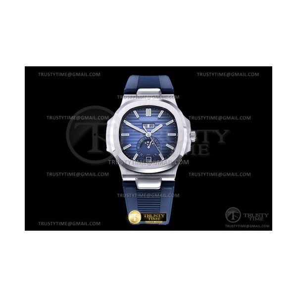 GR공장 V3 파텍필립 노틸러스 애뉴얼 캘린더 스틸 블루다이얼 러버스트랩 Patekphilippe Nautilus Annual Calendar 5726 SS Blue Dial Rubber Strap