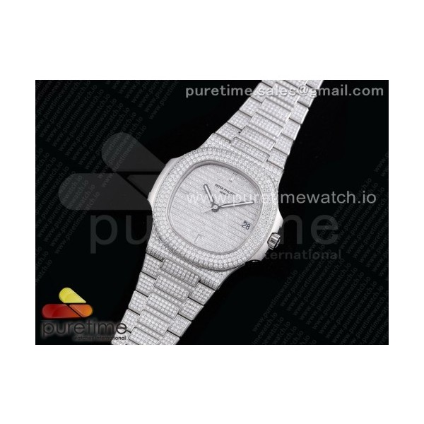 PP공장 노틸러스 점보 풀다이어 모델 Nautilus 5719/1G Full Diamonds Dial and Bracelet 324CS (Free box)