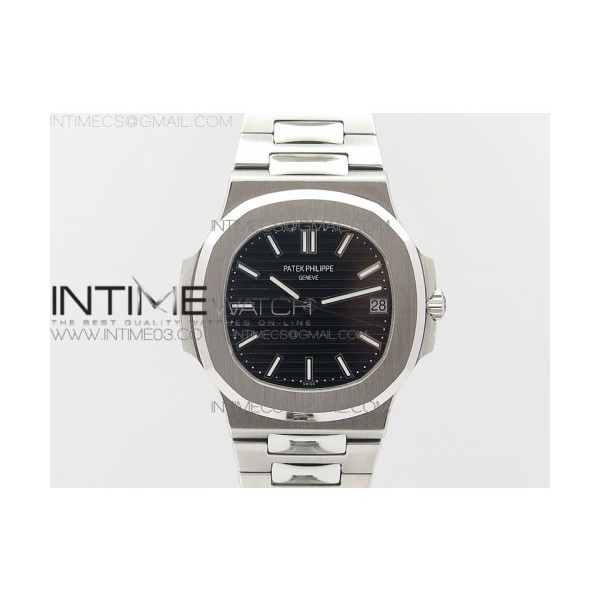 JJ공장 파텍필립 노틸러스 점보 5711 스틸 블랙다이얼 브레이슬릿 NAUTILUS JUMBO 5711 BLACK TEXTURED DIAL ON SS BRACELET A324