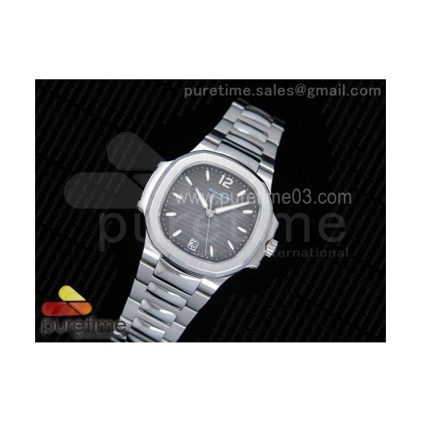 PF공장 파텍필립 노틸러스 레이디 7118 스틸 그레이다이얼 Nautilus Jumbo Ladies 7118 Gray Textured Dial on SS Bracelet A324 Clone