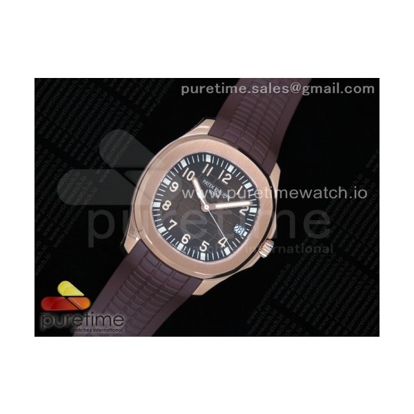 ZF공장 파텍필립 아쿠아넛 로즈골드 금통 브라운다이얼 러버스트랩 Aquanaut 5167R RG Brown Dial on Brown Rubber Strap 324CS (Free box)