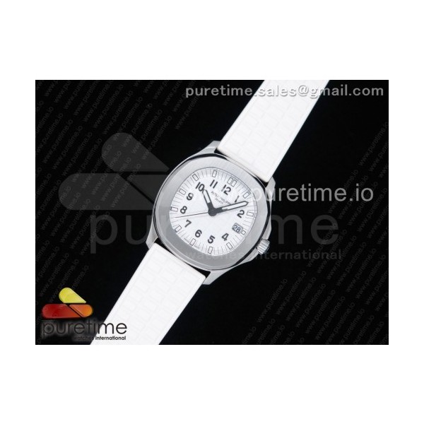 JJ공장 파텍필립 아쿠아넛 5067 스틸 화이트다이얼 화이트러버스트랩 Aquanaut 5067A SS Bezel White Textured Dial on White Rubber Strap AE23